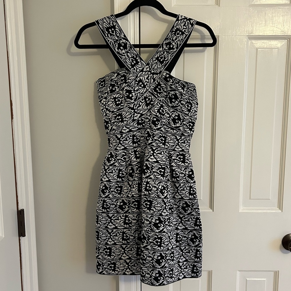 pniina Black and White Dress